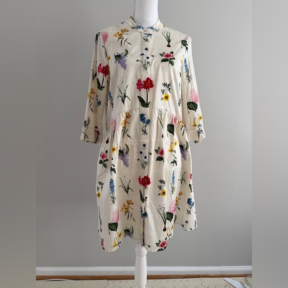 NWT TUCKERNUCK Fresh Buds Royal Shirt Dress small - Picture 4 of 12